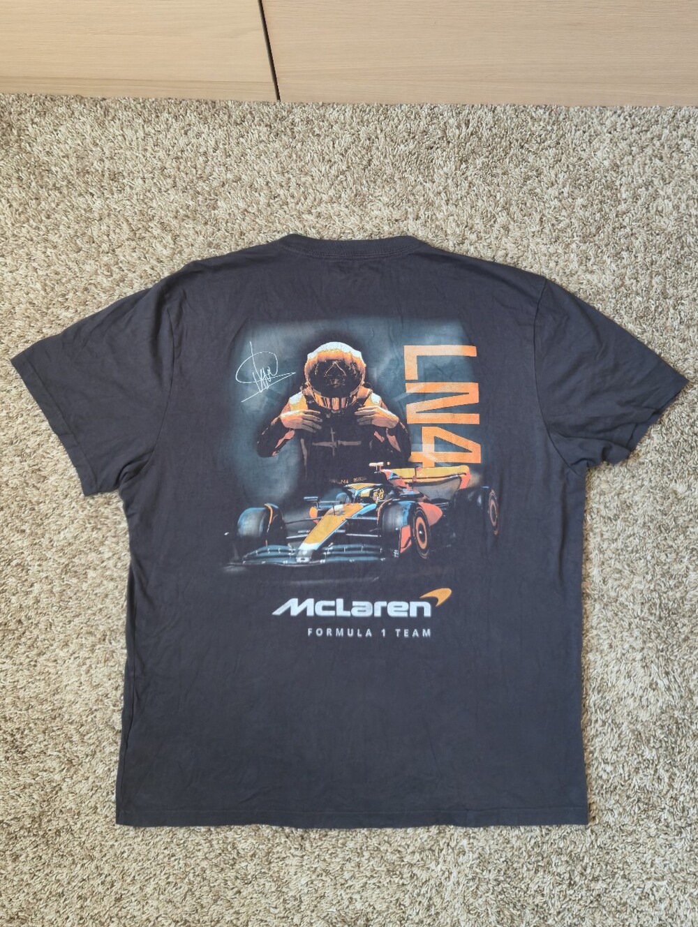 McLaren F1 Lando Norris Mens Shirt Black